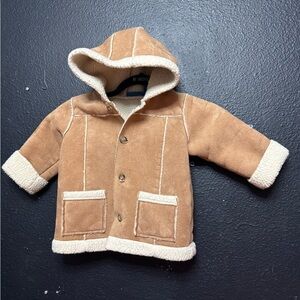 Infant Greendog Tan Sherpa Lined Winter Jacket Size 24 Months